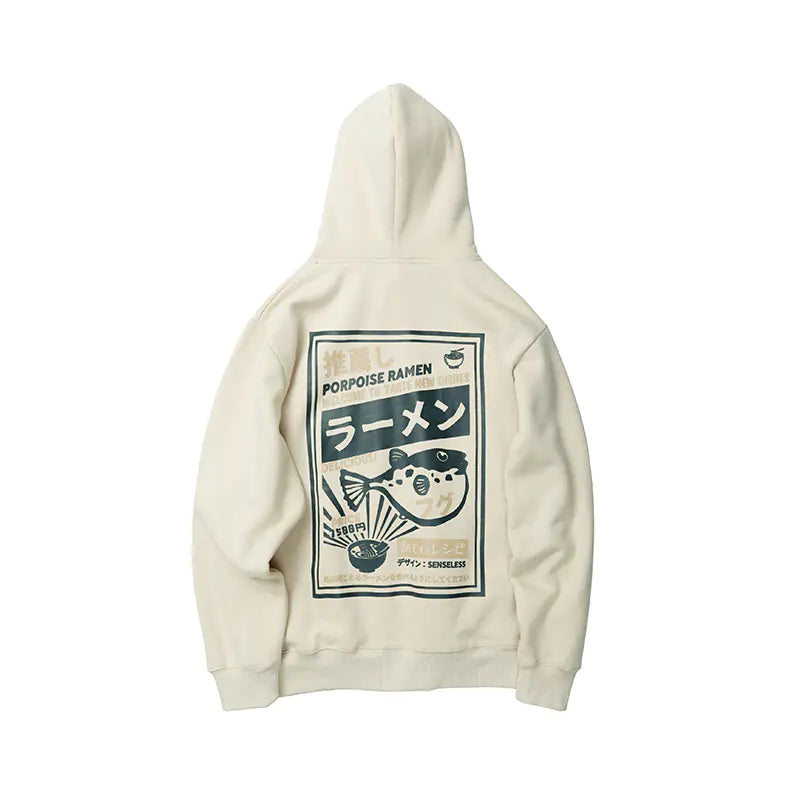 Cartoon Print Hooded Sweatshirt for Men
