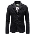 Men's Solid Color Single Breasted Jacket