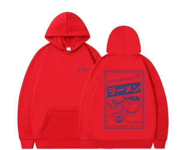 Cartoon Print Hooded Sweatshirt for Men