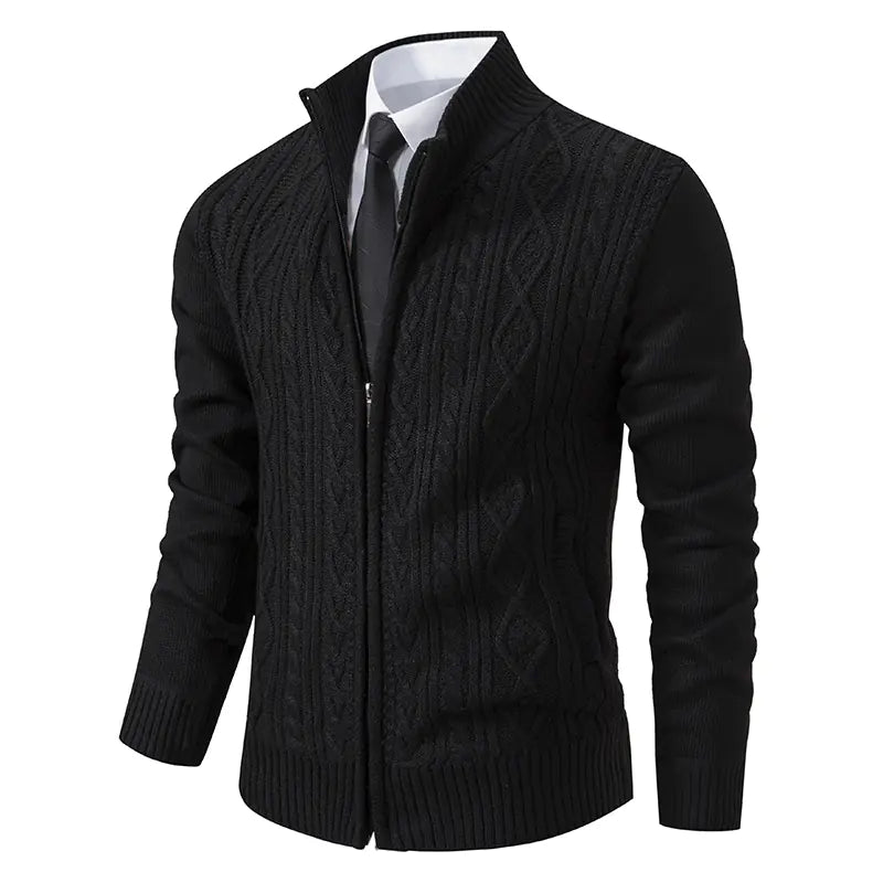 Fiorinni Men's Cardigan - Thick Knitted Jacket (One Piece)