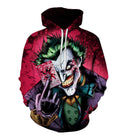 Family 3D Clown Print Pullover Hooded Sweatshirt Hoodies Big Pockets Man Woman Child (Hoodie-1 Large)